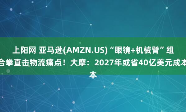 上阳网 亚马逊(AMZN.US)“眼镜+机械臂”组合拳直击物流痛点！大摩：2027年或省40亿美元成本