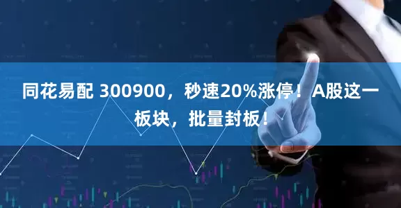 同花易配 300900，秒速20%涨停！A股这一板块，批量封板！