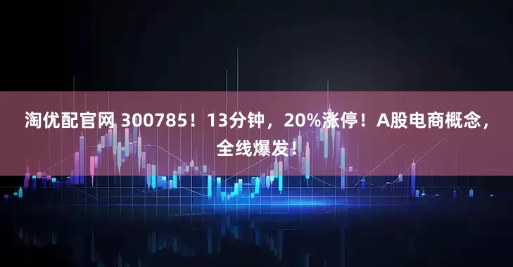 淘优配官网 300785！13分钟，20%涨停！A股电商概念，全线爆发！