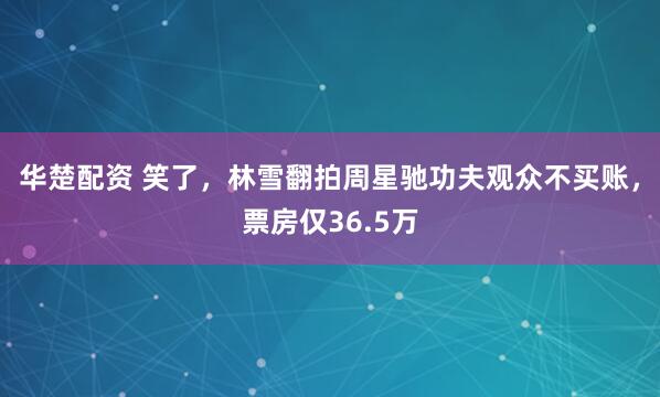 华楚配资 笑了，林雪翻拍周星驰功夫观众不买账，票房仅36.5万